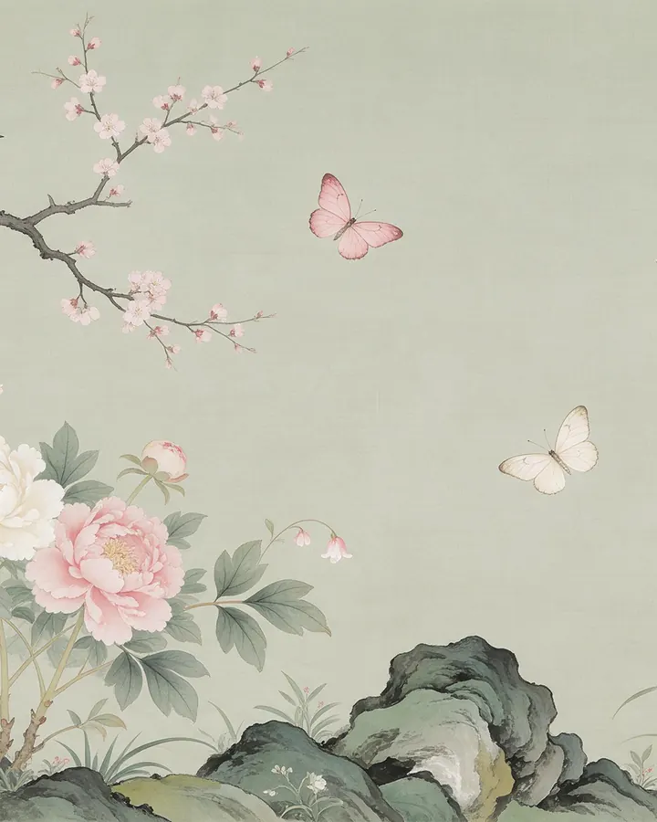 Celadon Garden mural