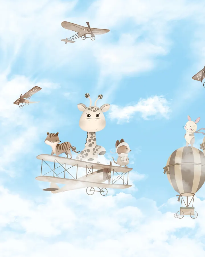 Little Aviators mural